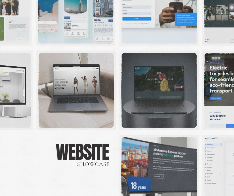 Website showcase cover mockup